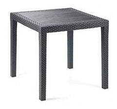 MESA SIMIL RATAN 90x90 ALTA - comprar online