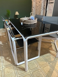 JUEGO DE ALUMINIO DUBAI mesa + 6 sillas - comprar online