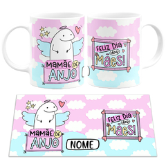 Caneca Flork Bento Mamãe de Anjo Feliz Dia Das Mães - Mai Personalizados