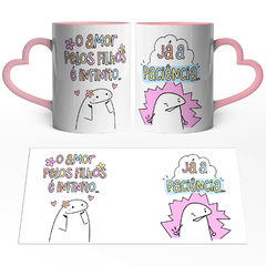 Caneca Flork Bento O Amor Pelos Filhos é Infinito Já a Paciência 2 na internet