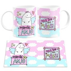 Caneca Flork Bento Mamãe de Anjo Feliz Dia Das Mães