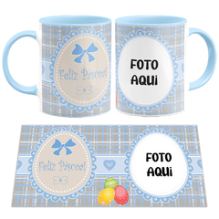 Caneca Feliz Páscoa com Foto