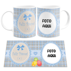 Caneca Feliz Páscoa com Foto