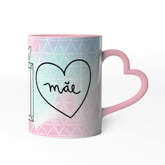 Caneca Ser Mãe é Amar Sem Fronteiras com Foto