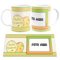 Caneca Feliz Páscoa com Foto Opção 2