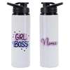 Garrafa Squeeze Girl Boss com Nome 750 ML