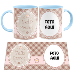 Caneca Feliz Páscoa com Foto Opção 4