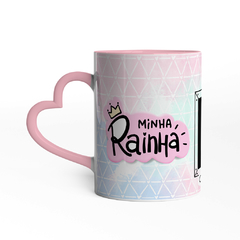 Caneca Grande Mãe e Super Avó com Nome e Foto - Alça Coração - comprar online