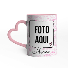 Caneca Avó é Mãe em Dobro com Nome e Foto - Alça Coração - comprar online