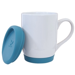 Caneca de Cerâmica com Tampa e Base de Silicone - comprar online