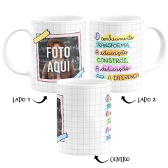 Caneca O Conhecimento Transforma com Foto