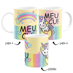 Caneca Unicórnio Malcriado - Meu Cu