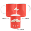 Caneca Ho Ho Ho Bigode Papai Noel