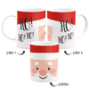 Caneca Ho Ho Ho Papai Noel Face