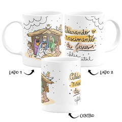 Caneca Celebrando o Nascimento de Jesus