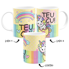 Caneca Unicórnio Malcriado - Teu Cu