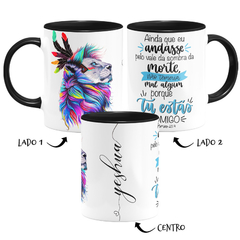 Caneca Evangélica Jesus Leão De Judá - Yeshua - Salmo 23:4 - Colors