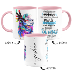 Caneca Evangélica Jesus Leão De Judá - Yeshua - Salmo 23:4 - Colors na internet