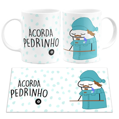 Caneca Flork Bentô Acorda Pedrinho Cerâmica 325 ML