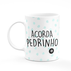 Caneca Flork Bentô Acorda Pedrinho Cerâmica 325 ML - Mai Personalizados