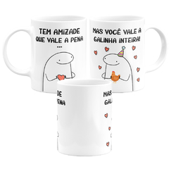 Caneca Flork Meme Amizade Que Vale um Galinha Inteira - comprar online