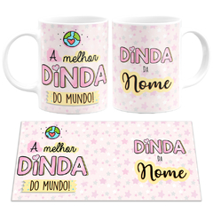 Caneca A Melhor Dinda do Mundo com Nome