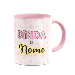 Caneca A Melhor Dinda do Mundo com Nome na internet