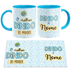 Imagem do Caneca O Melhor Dindo do Mundo com Nome