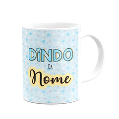 Caneca O Melhor Dindo do Mundo com Nome - Mai Personalizados