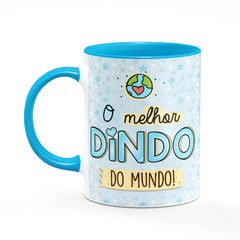 Caneca O Melhor Dindo do Mundo com Nome