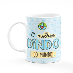 Caneca O Melhor Dindo do Mundo com Nome - comprar online