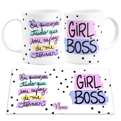 Caneca Girl Boss com Nome