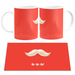 Caneca Ho Ho Ho Bigode Papai Noel - comprar online