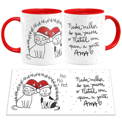 Caneca Natal Gatinhos