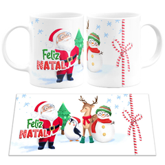 Caneca Feliz Natal Turma do Papai Noel - comprar online