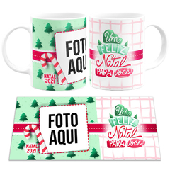 Caneca Um Feliz Natal Para Você com Foto - comprar online