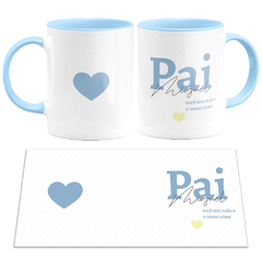 Caneca Pai Você Tem Todo o Nosso Amor com Nome - Colors