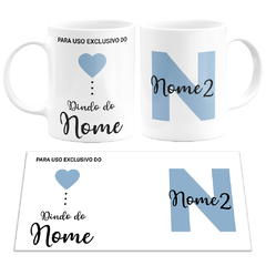 Caneca Para Uso Exclusivo do Dindo - Com Nome