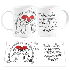 Caneca Natal Gatinhos - comprar online