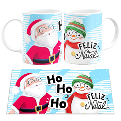 Caneca Ho Ho Ho Feliz Natal Papai Noel - comprar online