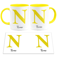 Caneca Colors com Inicial e Nome