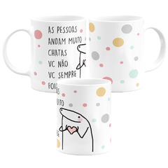 Caneca Flork Meme As Pessoas Andam Muito Chatas