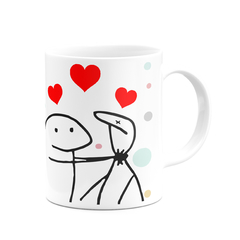 Caneca Flork Meme Eu Te amo Mas As Vezes da Vontade De - loja online