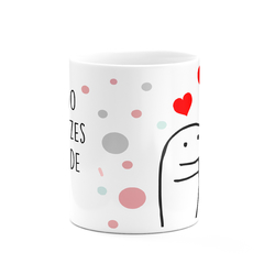 Caneca Flork Meme Eu Te amo Mas As Vezes da Vontade De - Mai Personalizados