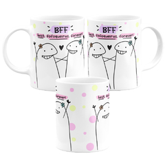 Caneca Flork Meme BFF Best Fofoqueiras Forever - loja online