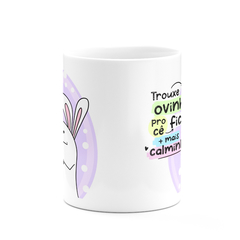 Caneca Flork Meme Coelho Trouxe um Ovinho - comprar online