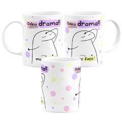 Caneca Flork Meme Odeio Drama Mas Faço - loja online