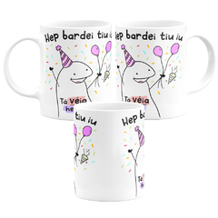 Caneca Flork Meme Hep bardei tiu iu Aniversário - loja online