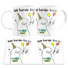 Imagem do Caneca Flork Meme Hep bardei tiu iu Aniversário