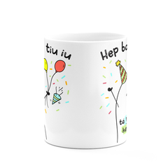 Caneca Flork Meme Hep bardei tiu iu Aniversário - comprar online